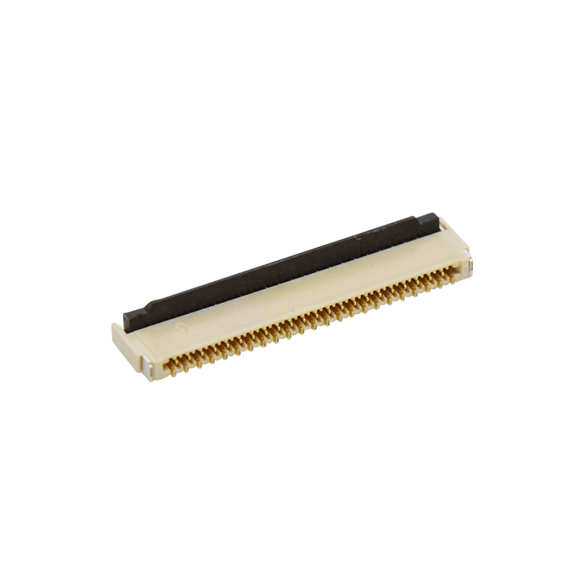 F0301 FPC FFC连接器Pitch 0.30mm H0.9mm双排卧贴后掀盖双面接 FPC 45Pin本色 镀全金G/F